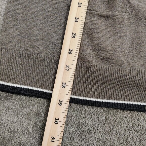 Gap Men's Button Down V-neck Cardigan Sweater Size Large 100% Cotton Academia - Picture 8 of 9